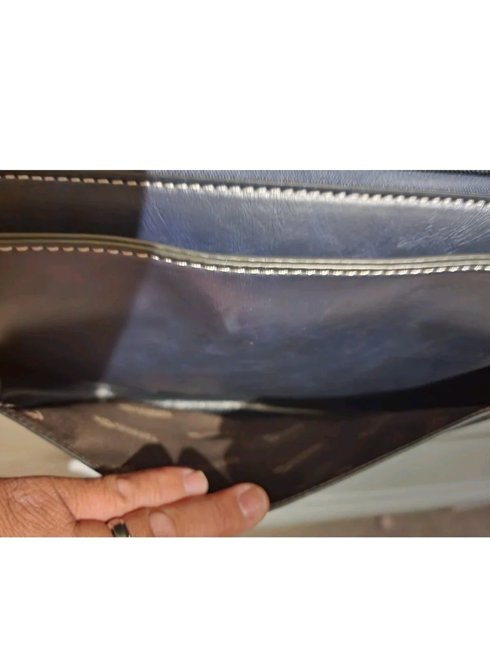 Womens ECOSUSI Retro Faux Leather Laptop Crossbody Briefcase Messenger Bag